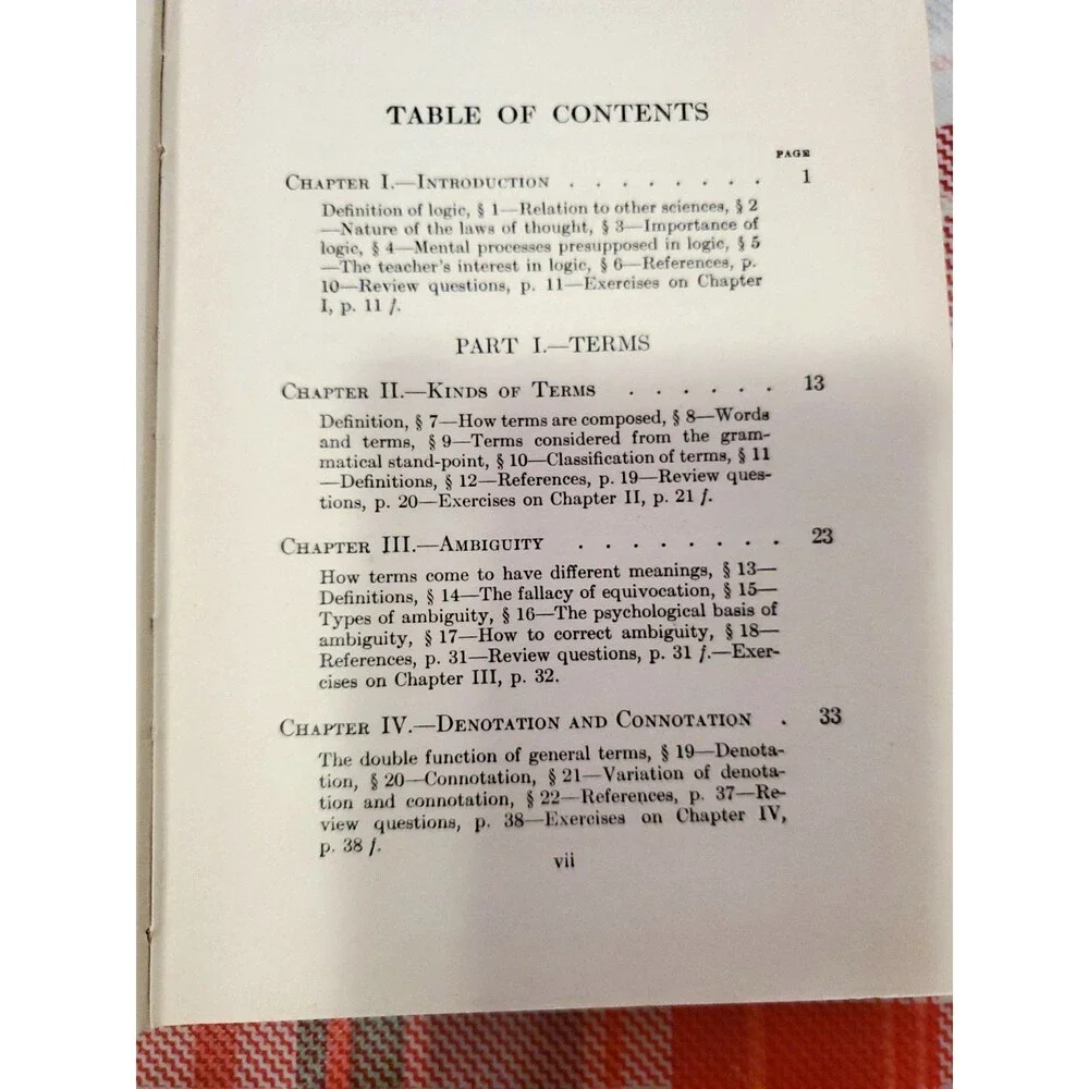 1909 Elementary Logic William J Taylor Charles Scribner's Sons Antique Book Fair